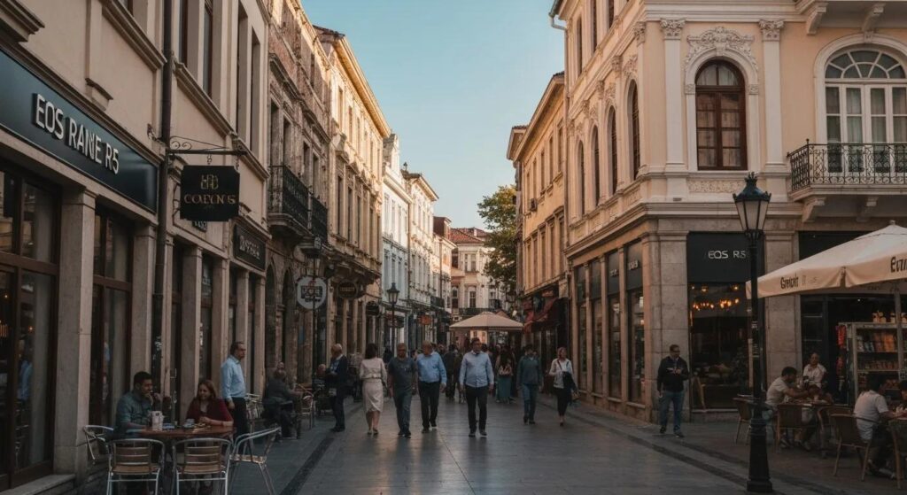 Fire safety inspection equipment in an urban commercial building