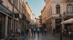 Fire safety inspection equipment in an urban commercial building