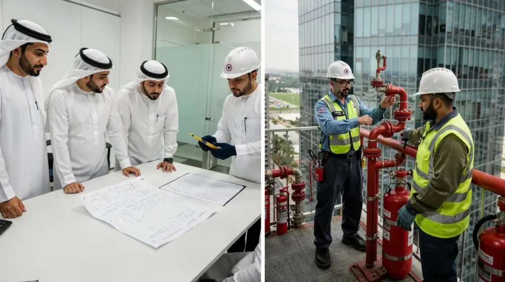 Yearly inspections are essential to keeping fire protection equipment, such as sprinklers and extinguishers, functioning